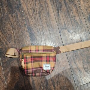 Herschel Supply Company Brown and Red Plaid Men's Bag